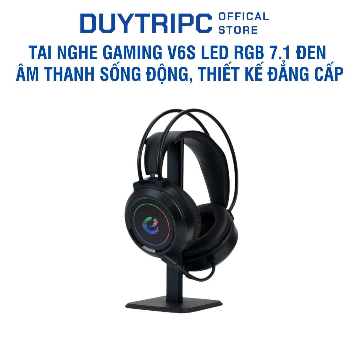 Tai Nghe Gaming JRS-M1 Led RGB 7.1 Đen – Âm Thanh Sống Động, Thiết Kế Đẳng Cấp